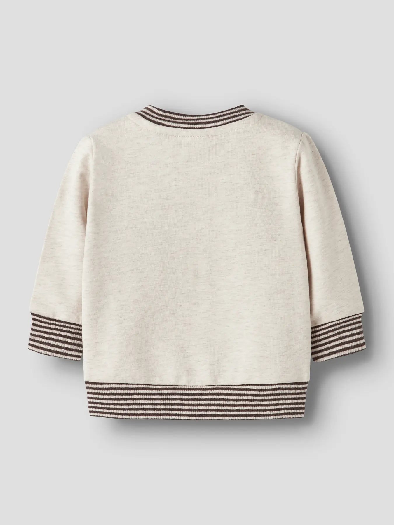 Vit sweatshirt med nalle