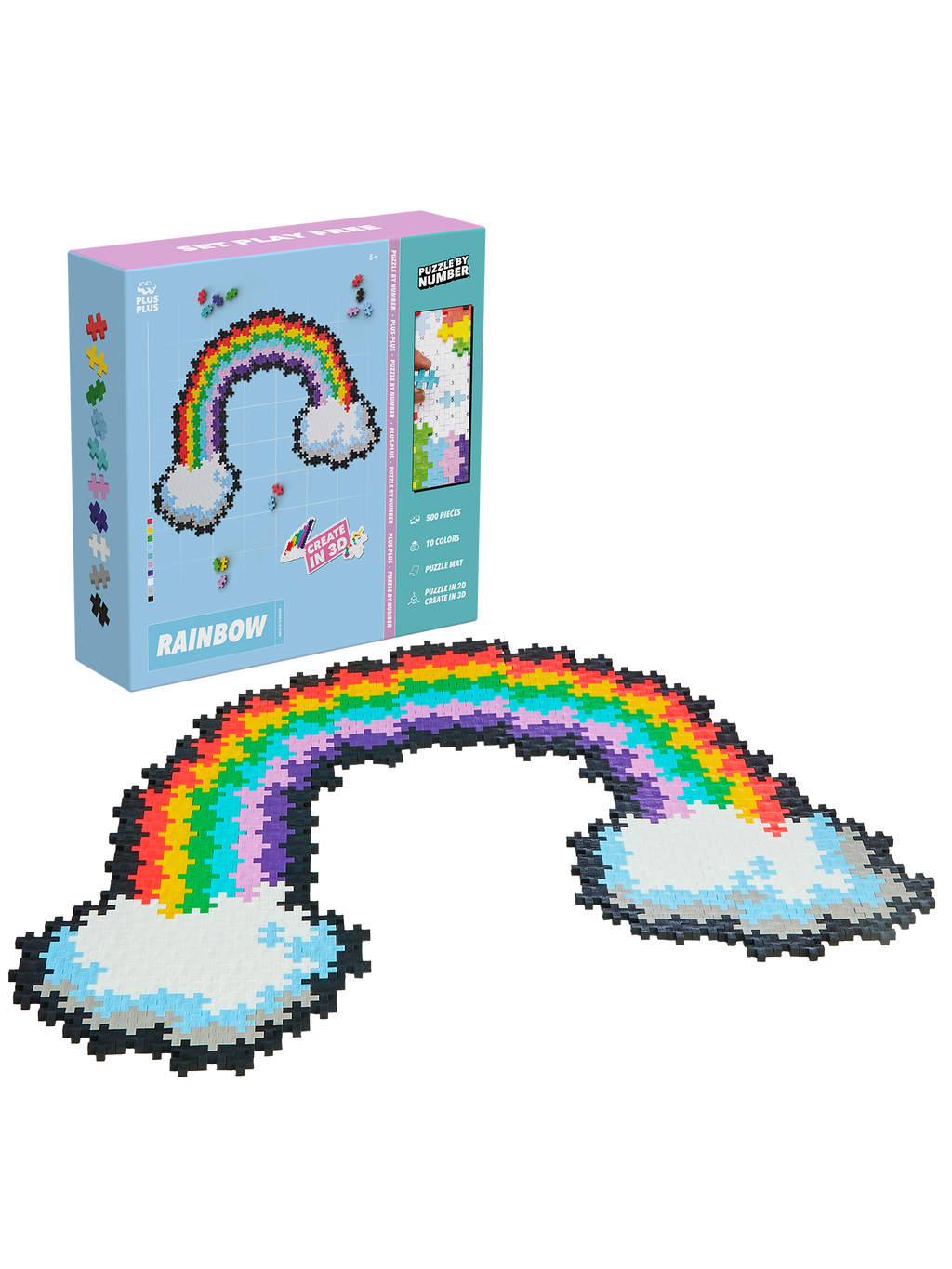 Puzzle by Numbers Regnbåge