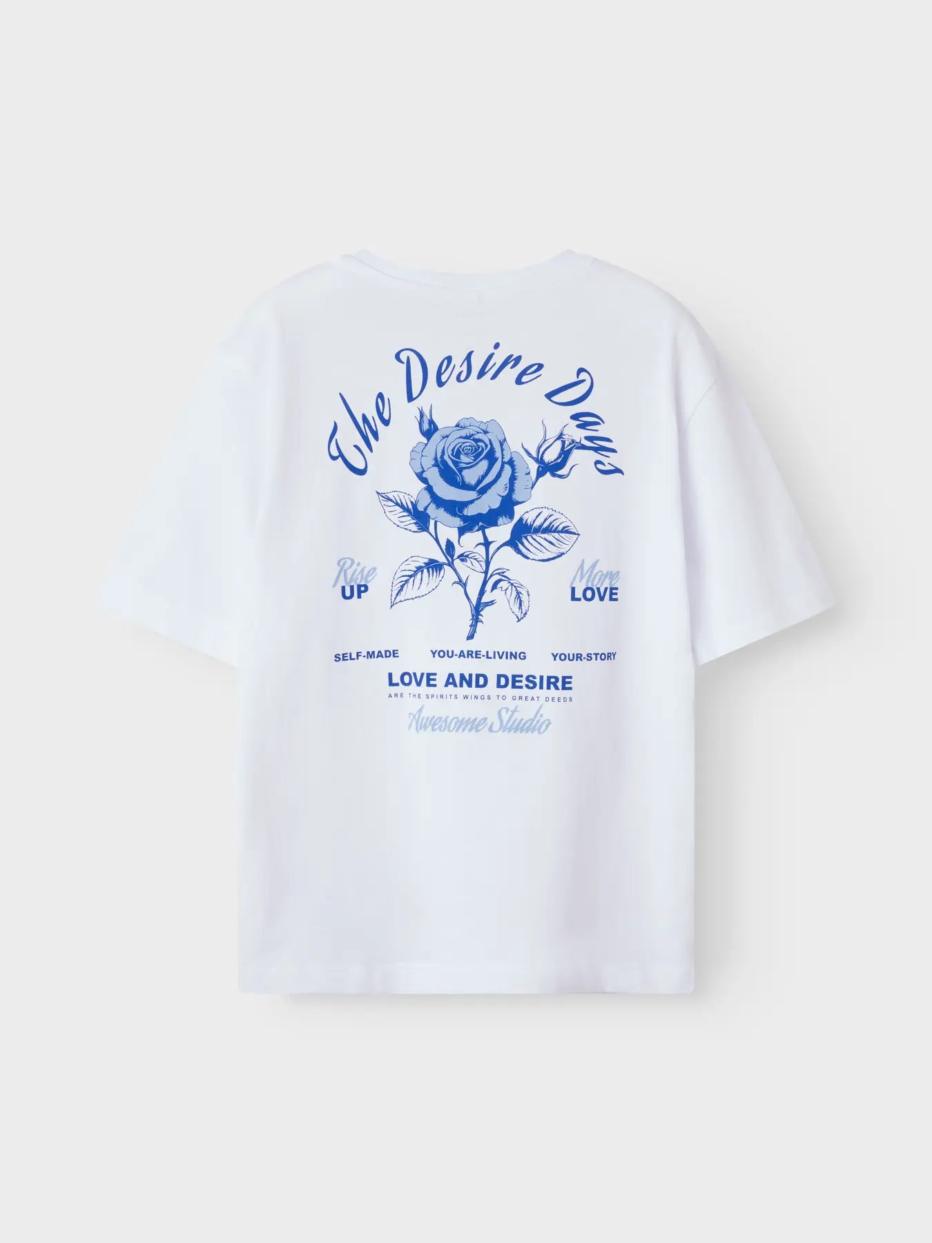 T-shirt backprint blå