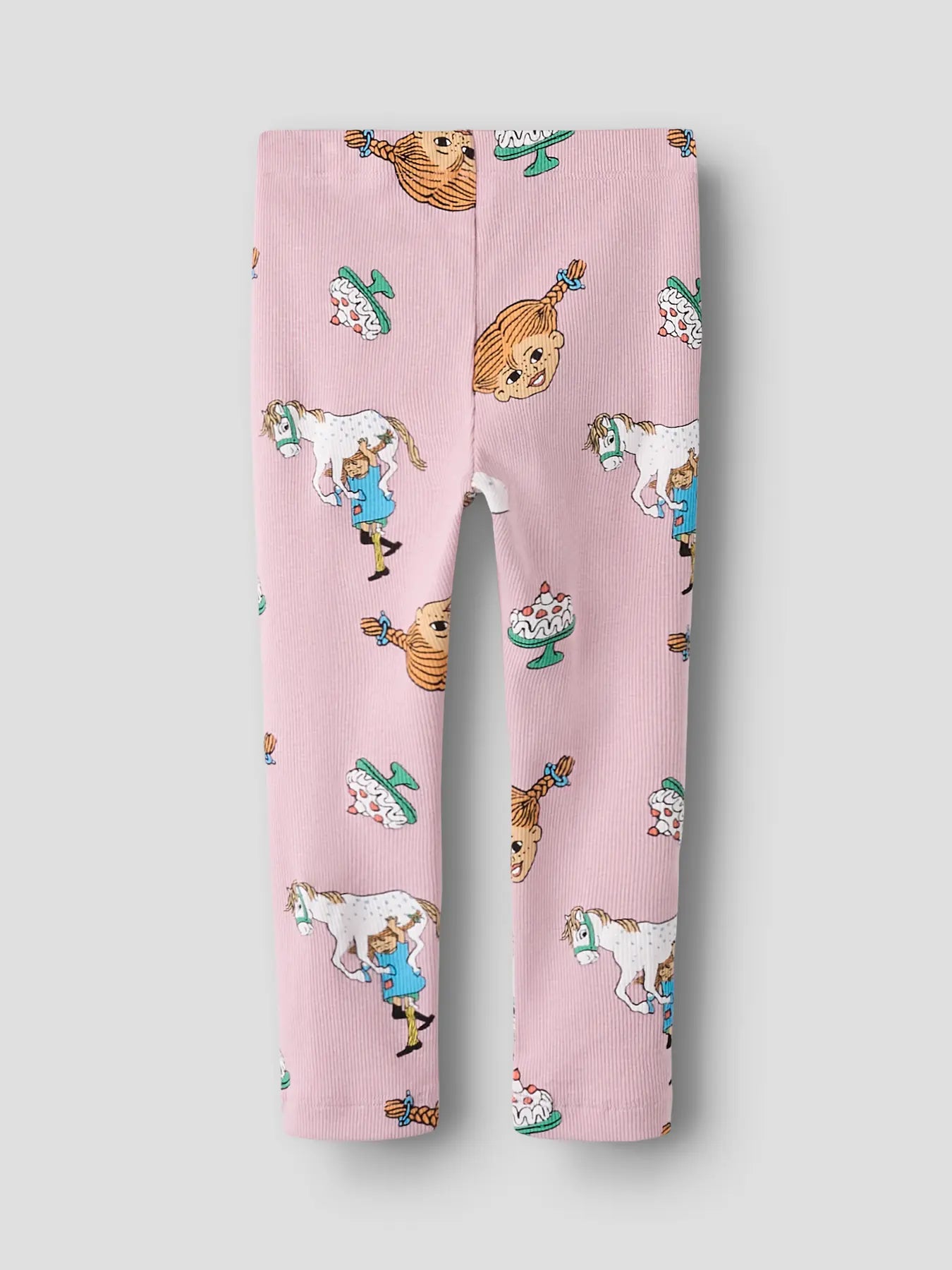 Leggings med Pippi Långstrump, ljuslila