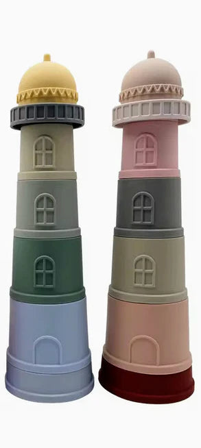 Byggtorn i silikon - 2 olika färger