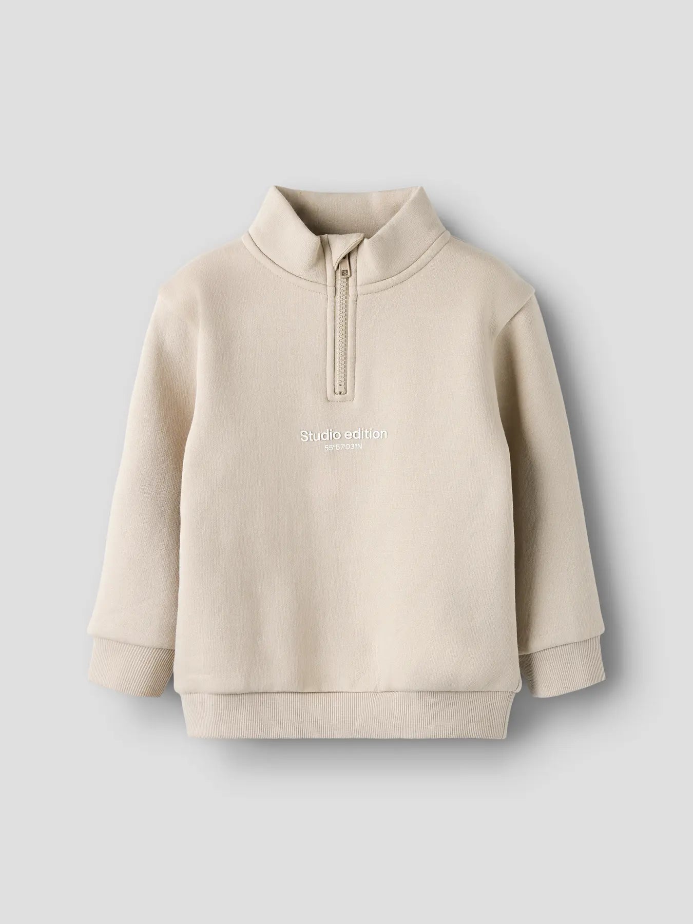 Ziptröja studio edition beige