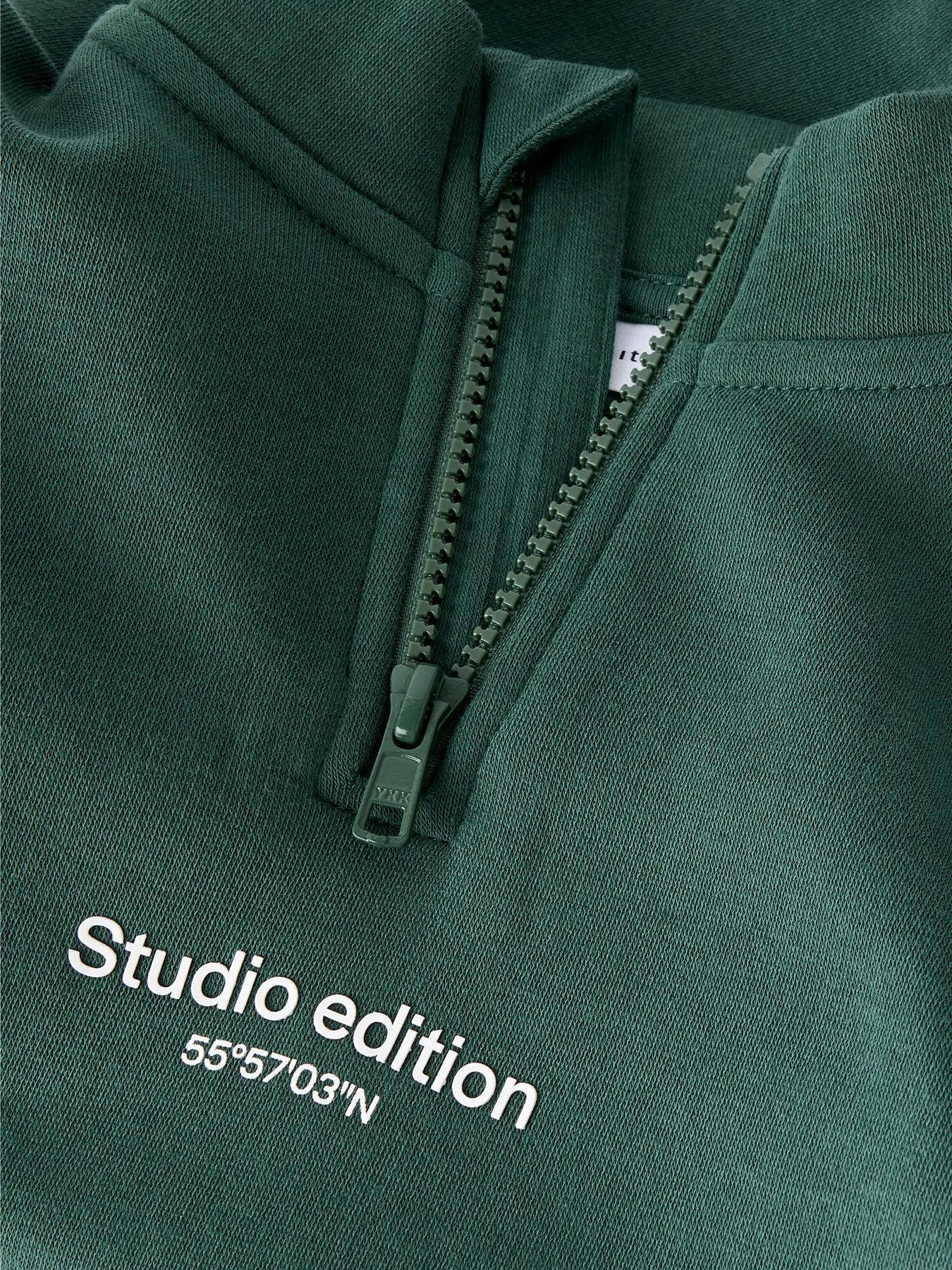 Ziptröja studio edition grön