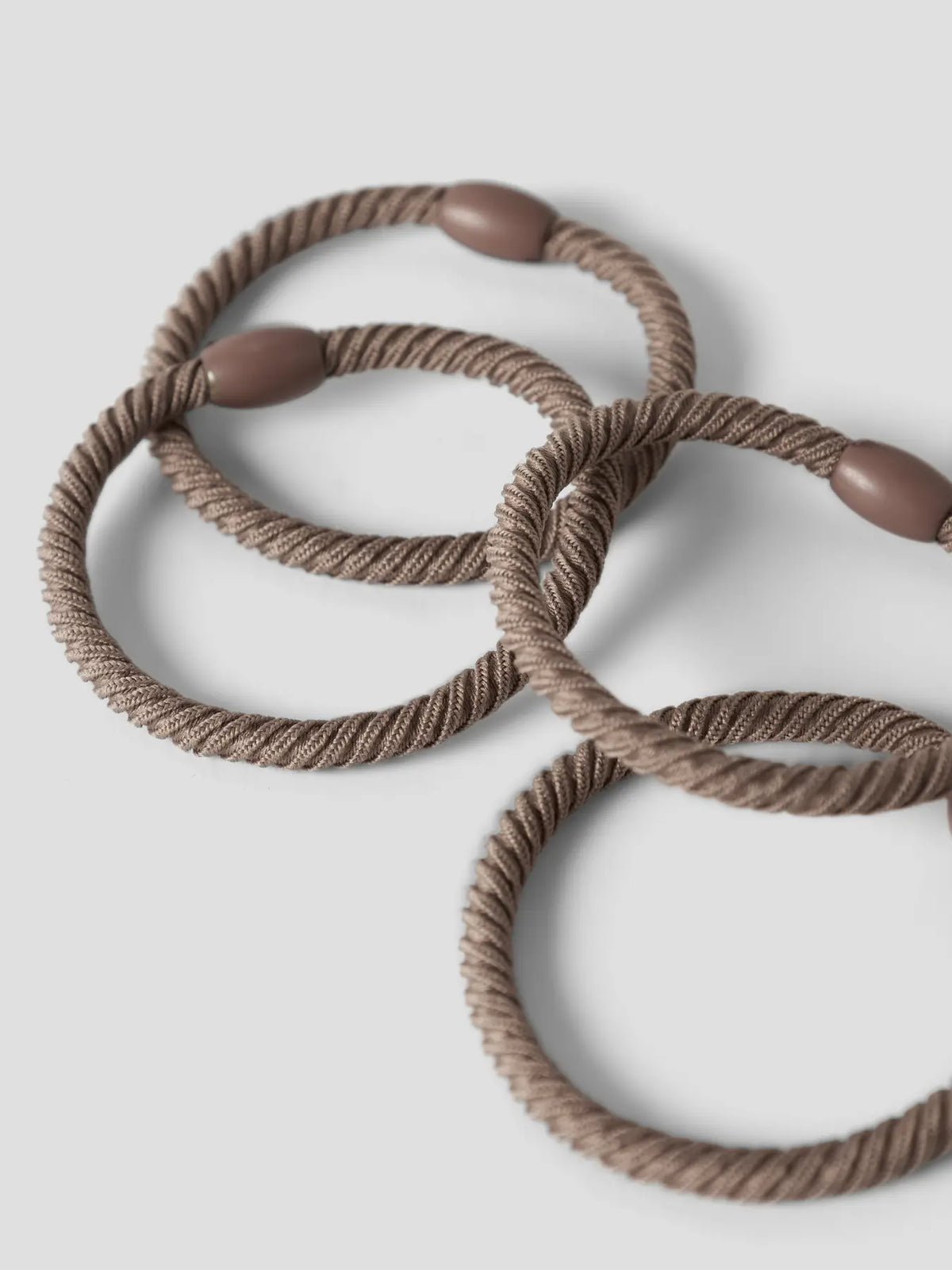 4-pack hårsnoddar Jolena, brun