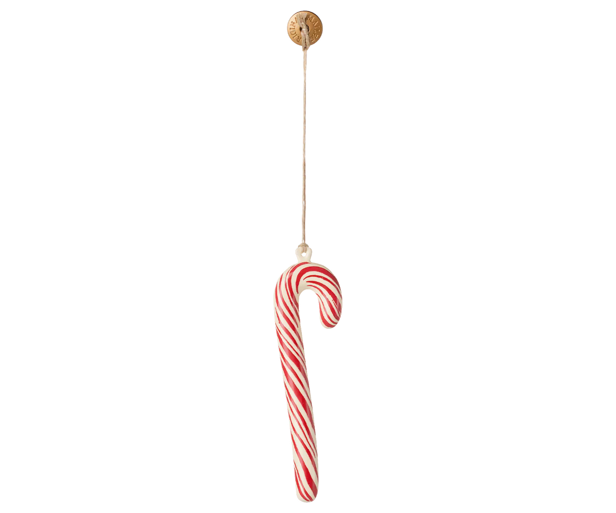 Julgranshänge i metall, polkagris