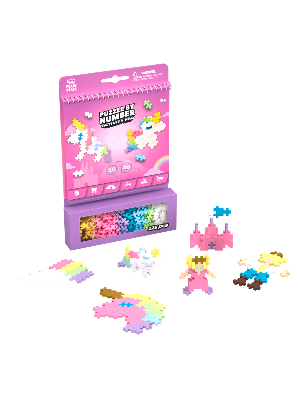 Puzzle by Numbers activity pad, enhörning