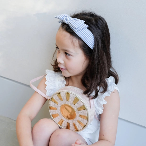 Diadem seaside bow stripe