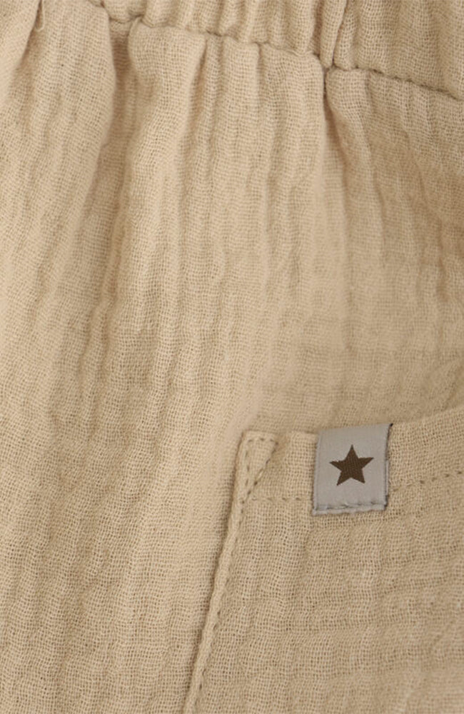 Muslinbyxa beige