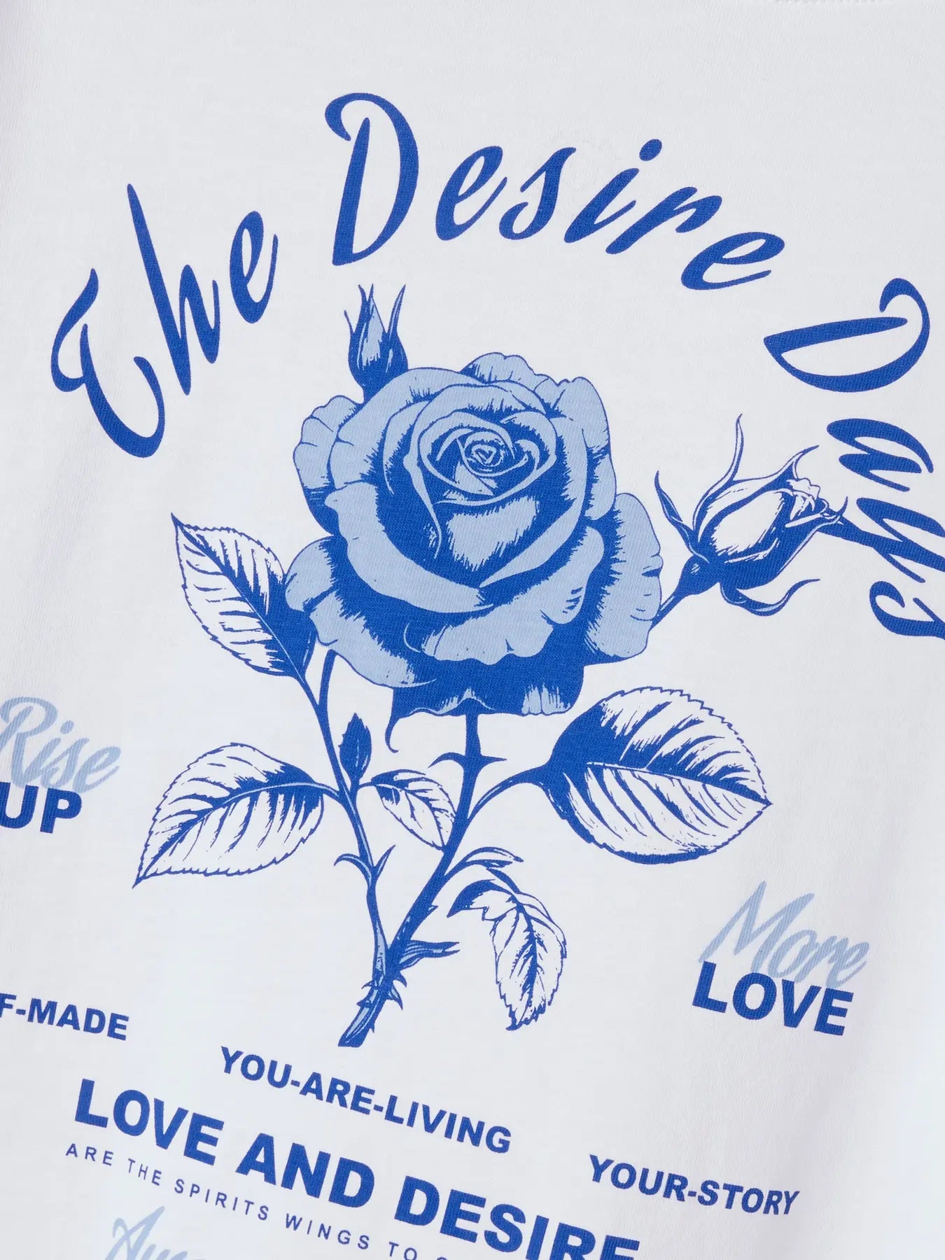 T-shirt backprint blå