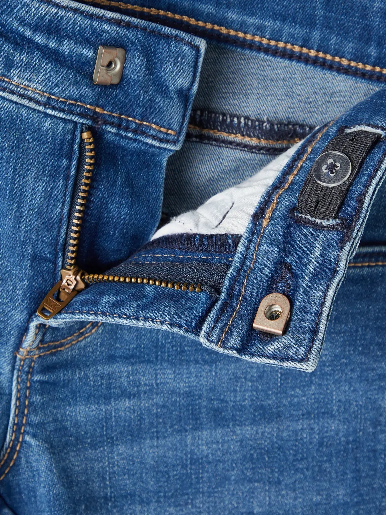 Polly skinny bootcut denimblå