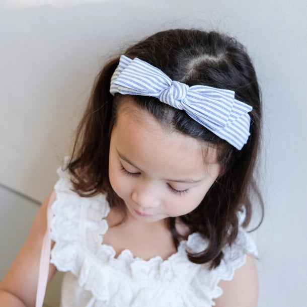 Diadem seaside bow stripe