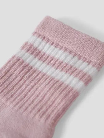 Tennissocka rosa/vit