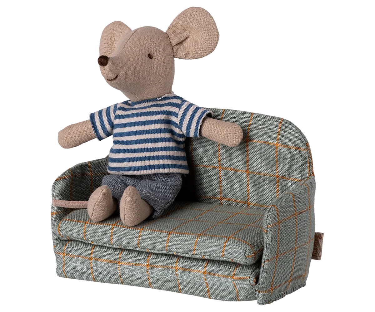 Bäddsoffa, rutig