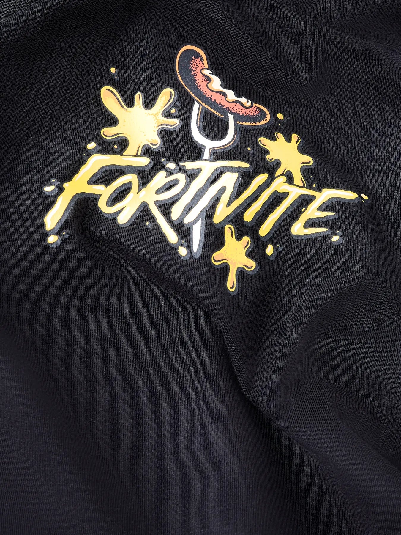 T-shirt svart med Fortnite