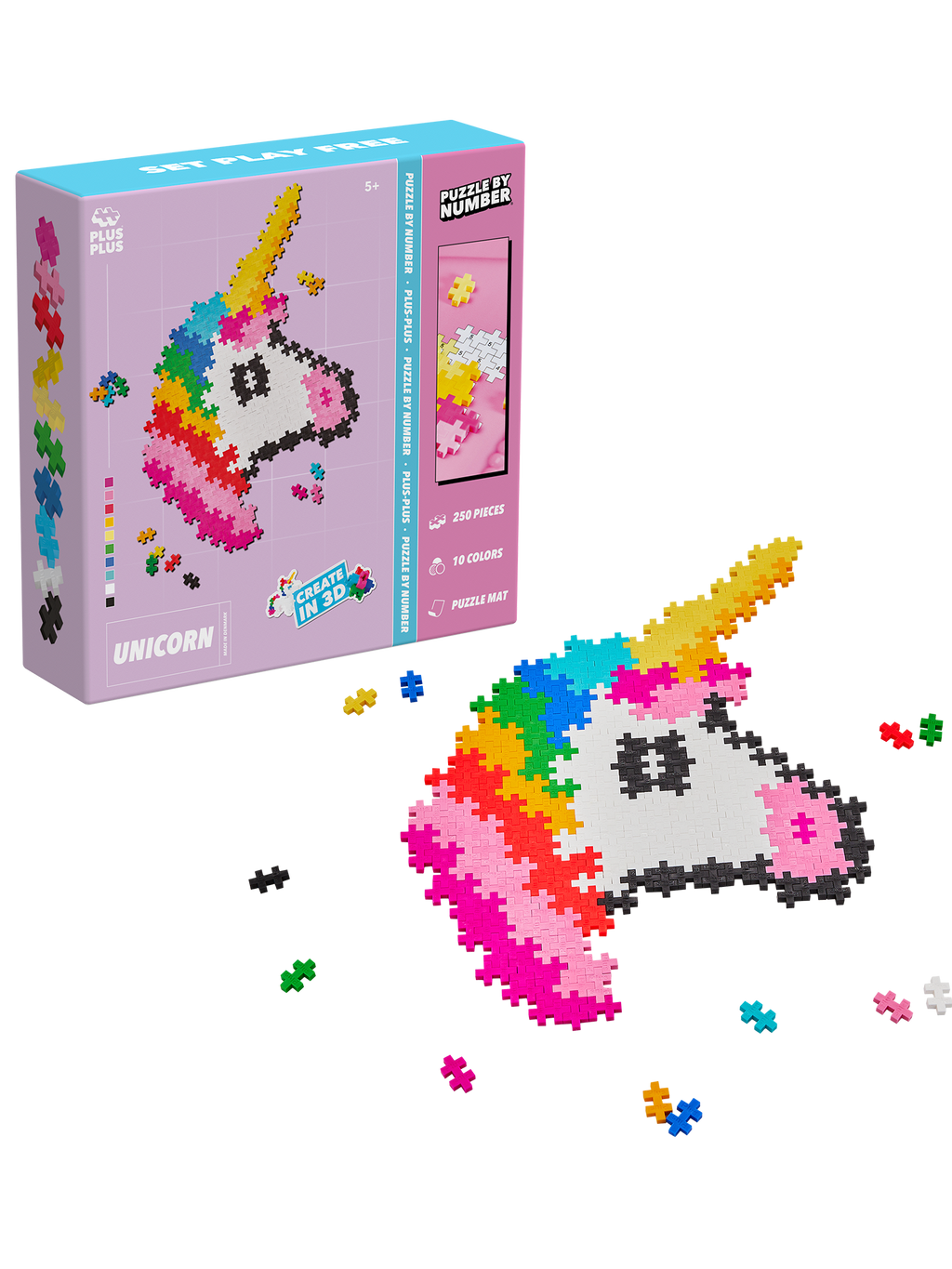 Puzzle by Numbers Enhörning