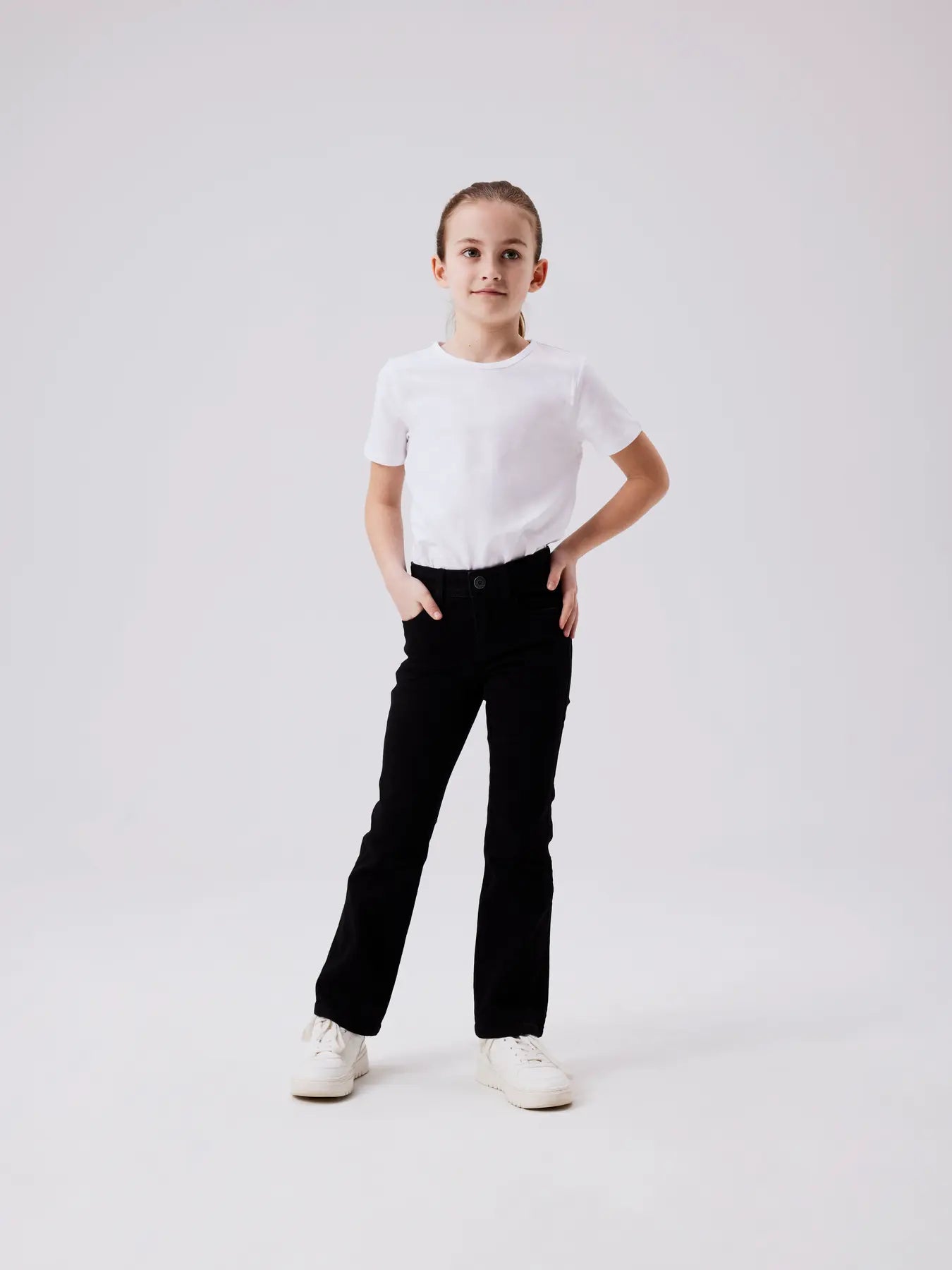 Polly skinny bootcut svart