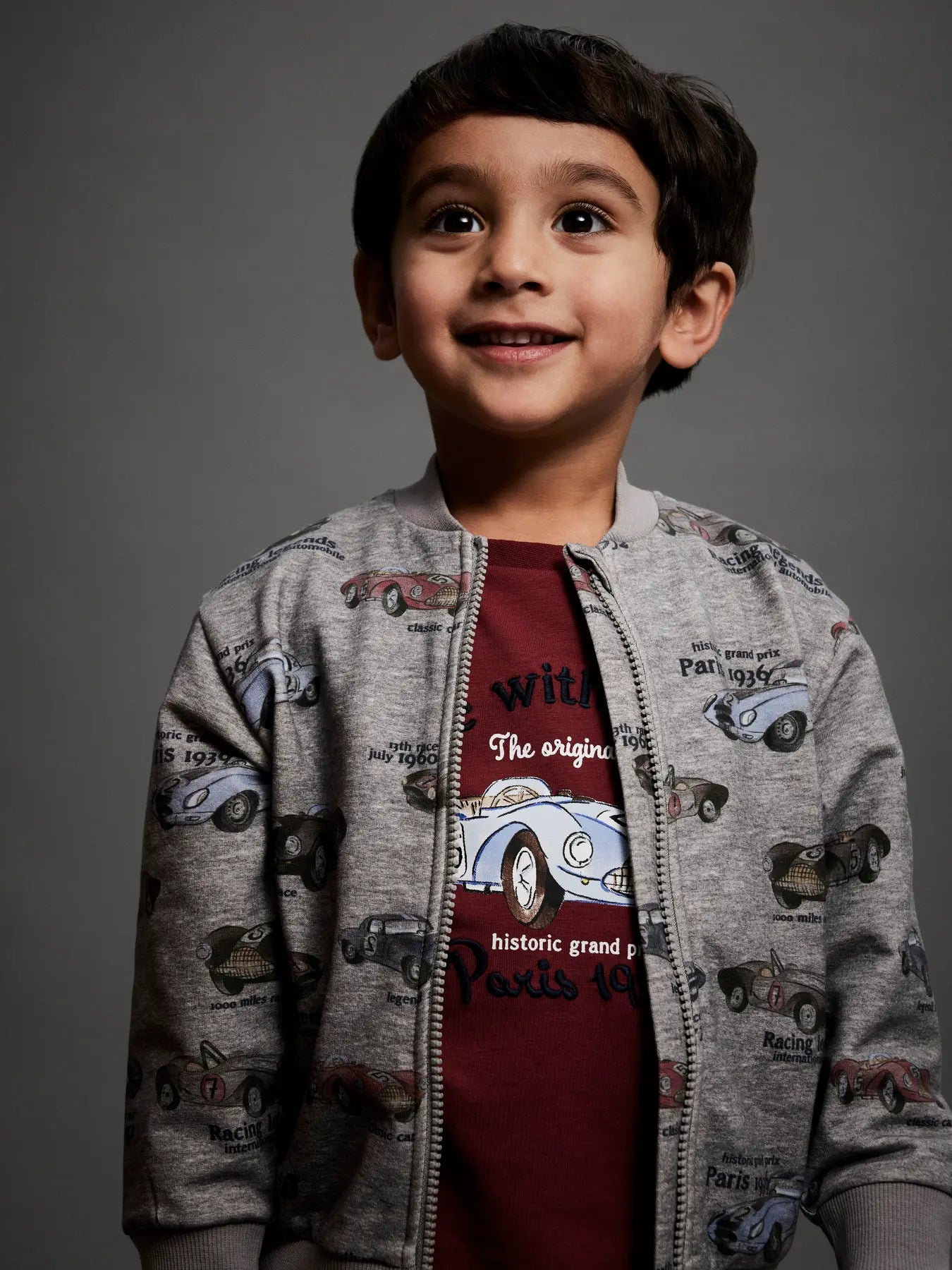 Tröja med racingbil, Röd