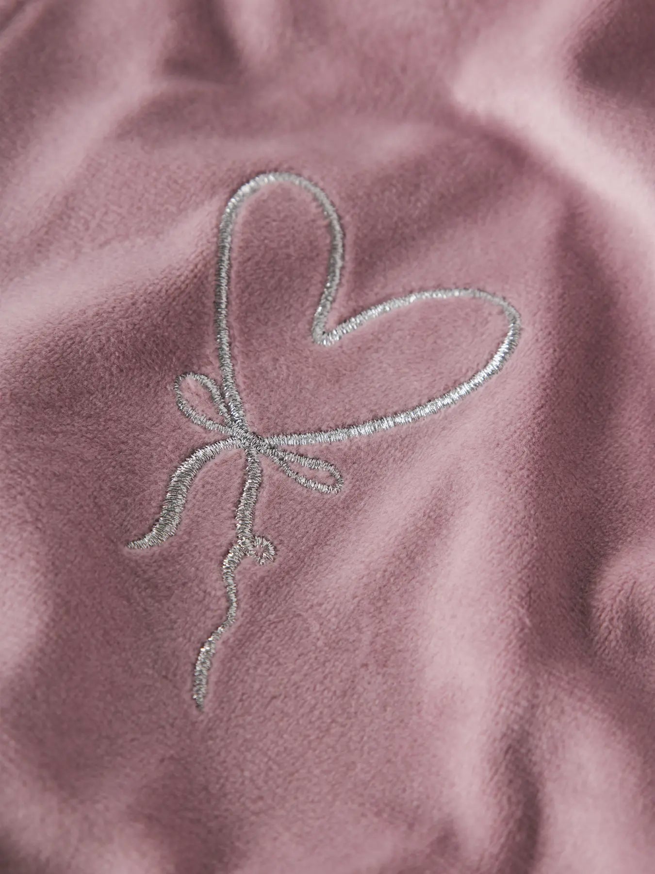 Velourcardigan med huva