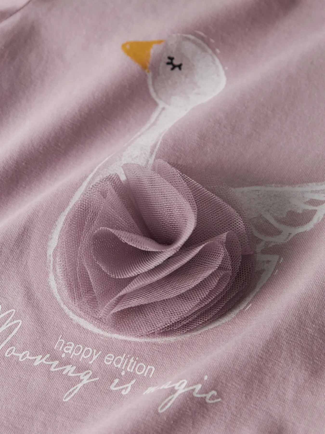 Tröja med svan, rosa