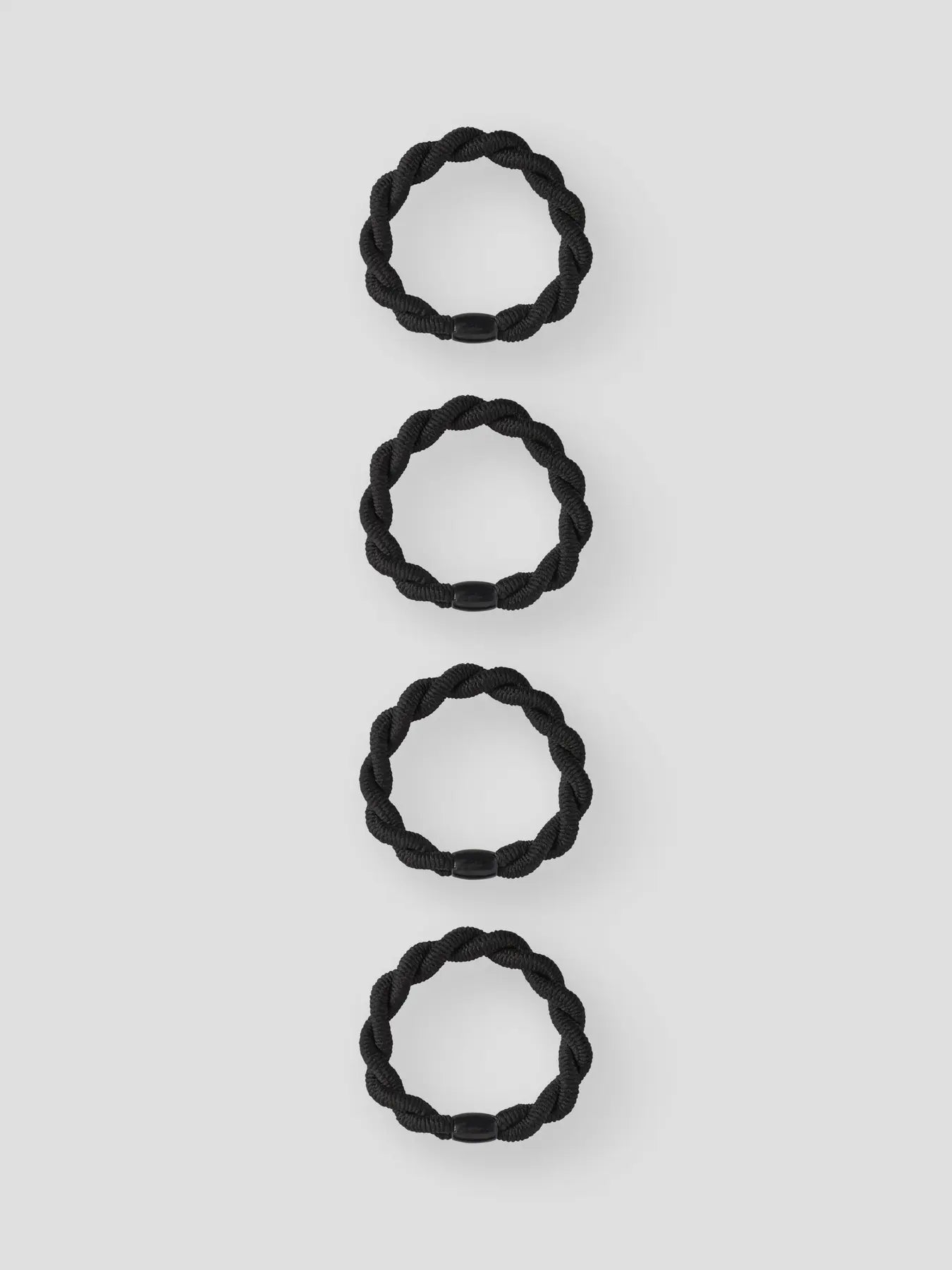 4-pack hårsnoddar, svarta