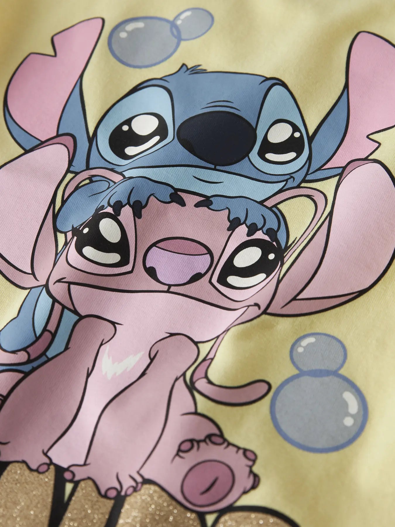 T-shirt Fuba Stitch, gul