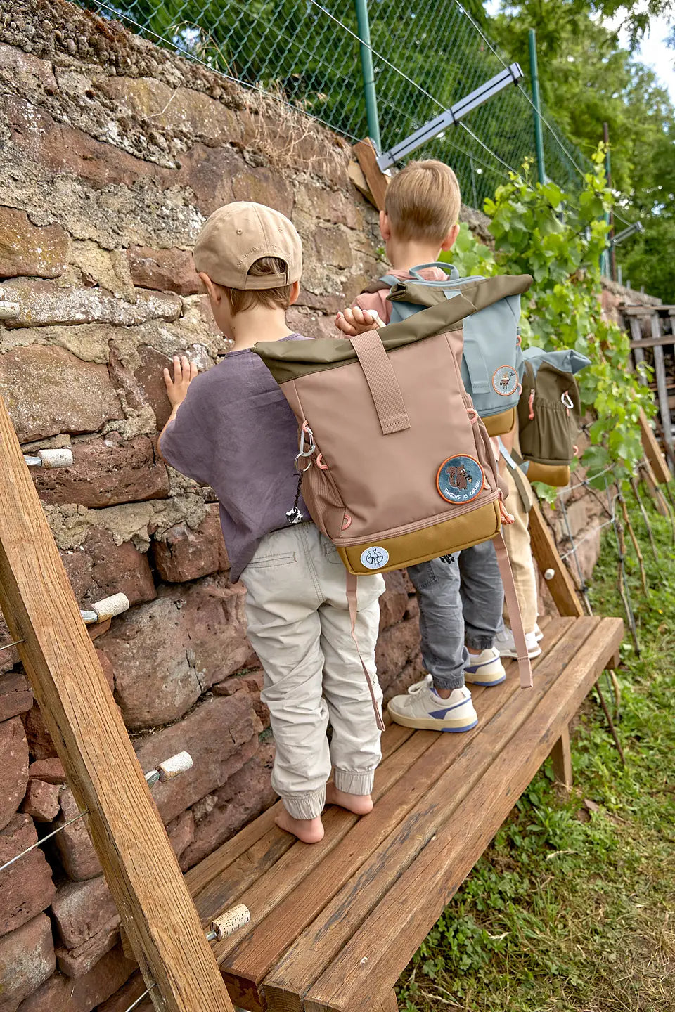 Ryggsäck mini rolltop Nature hazelnut
