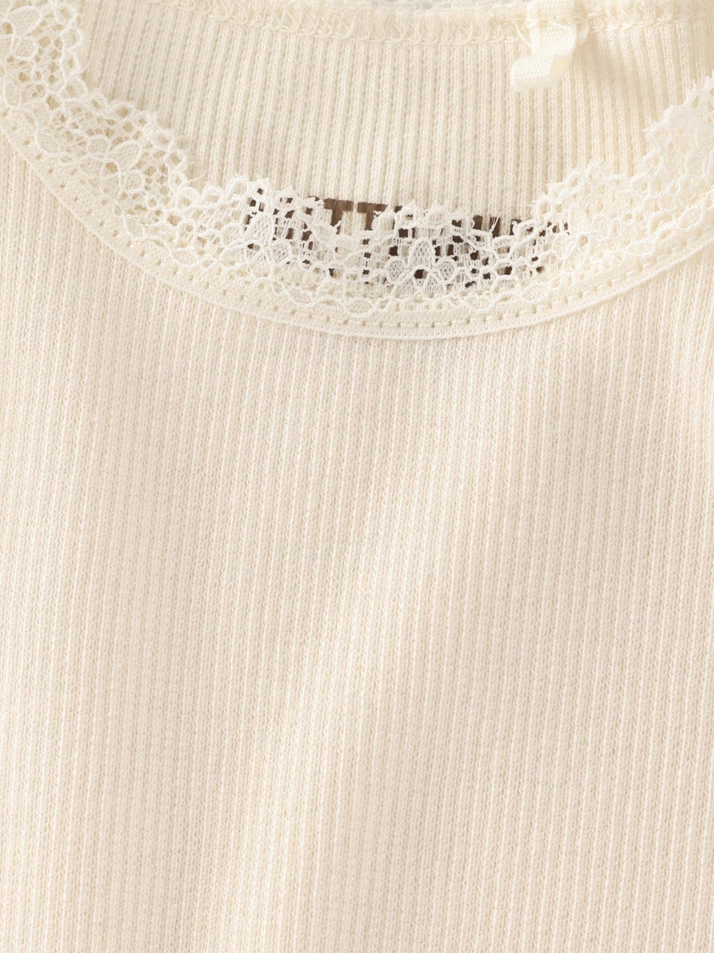 Body med spets, vit