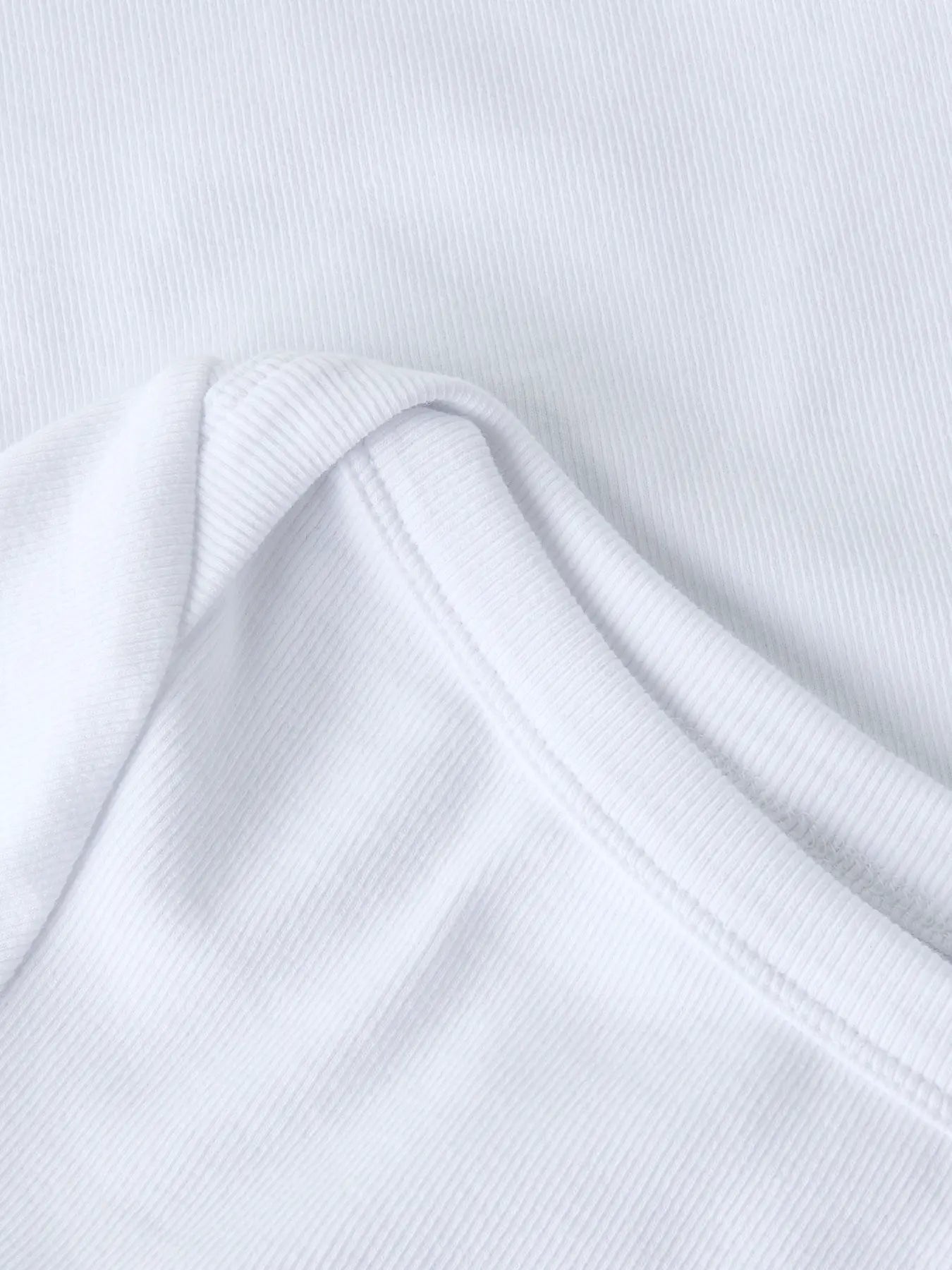 Topp med båtringning, vit