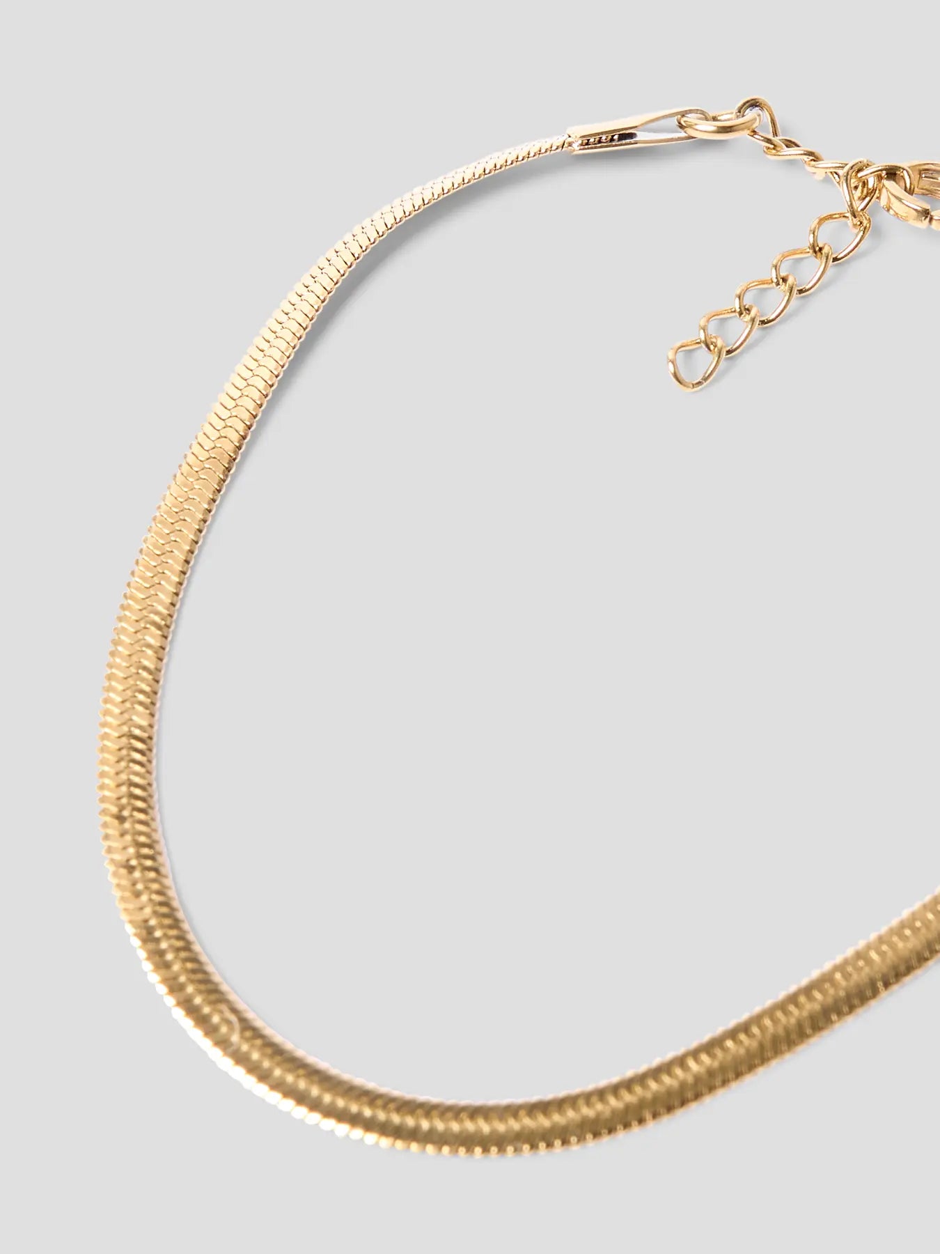 Armband Flat, guldfärgat