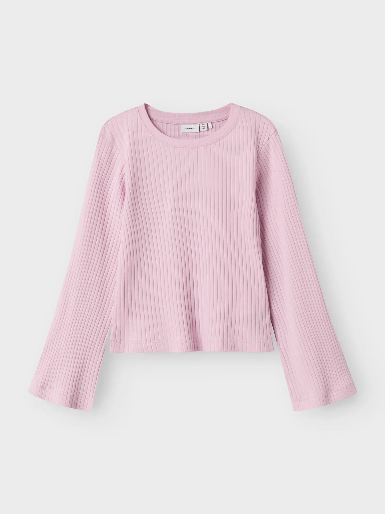 Rosa tröja med utsvängd ärm