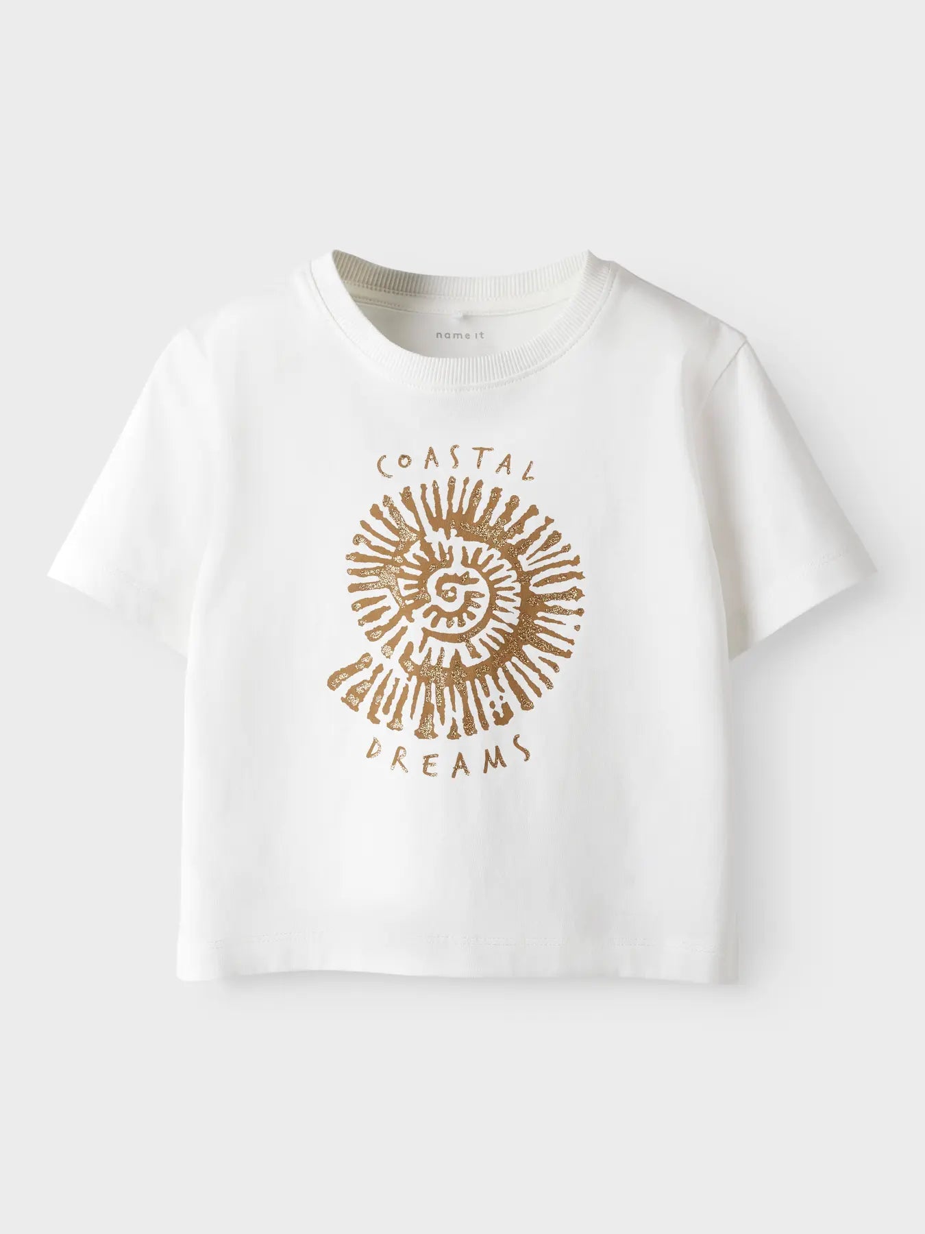 T-shirt vit med snäcka