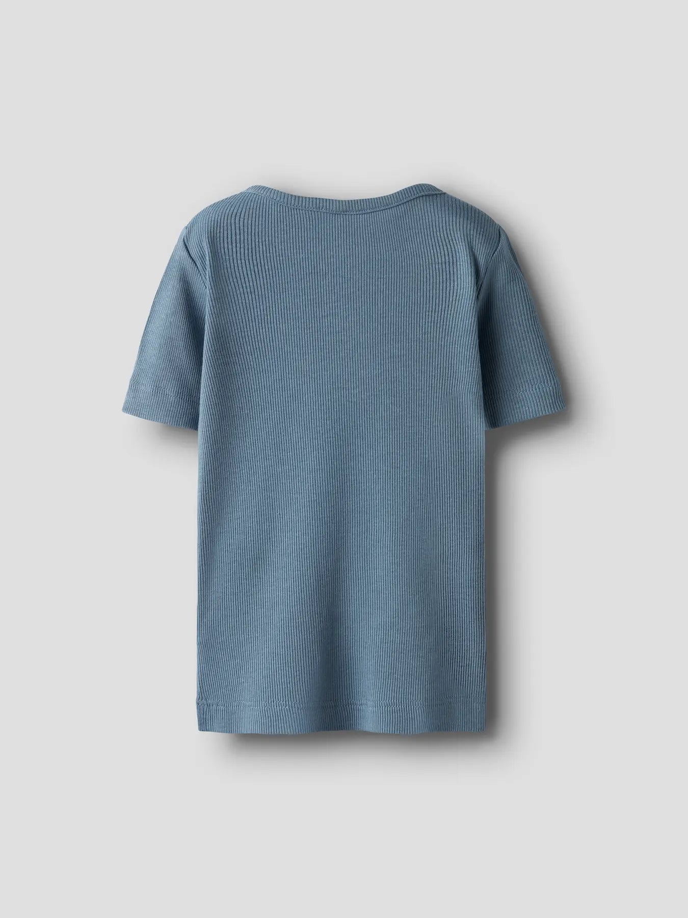T-shirt med knappar blå