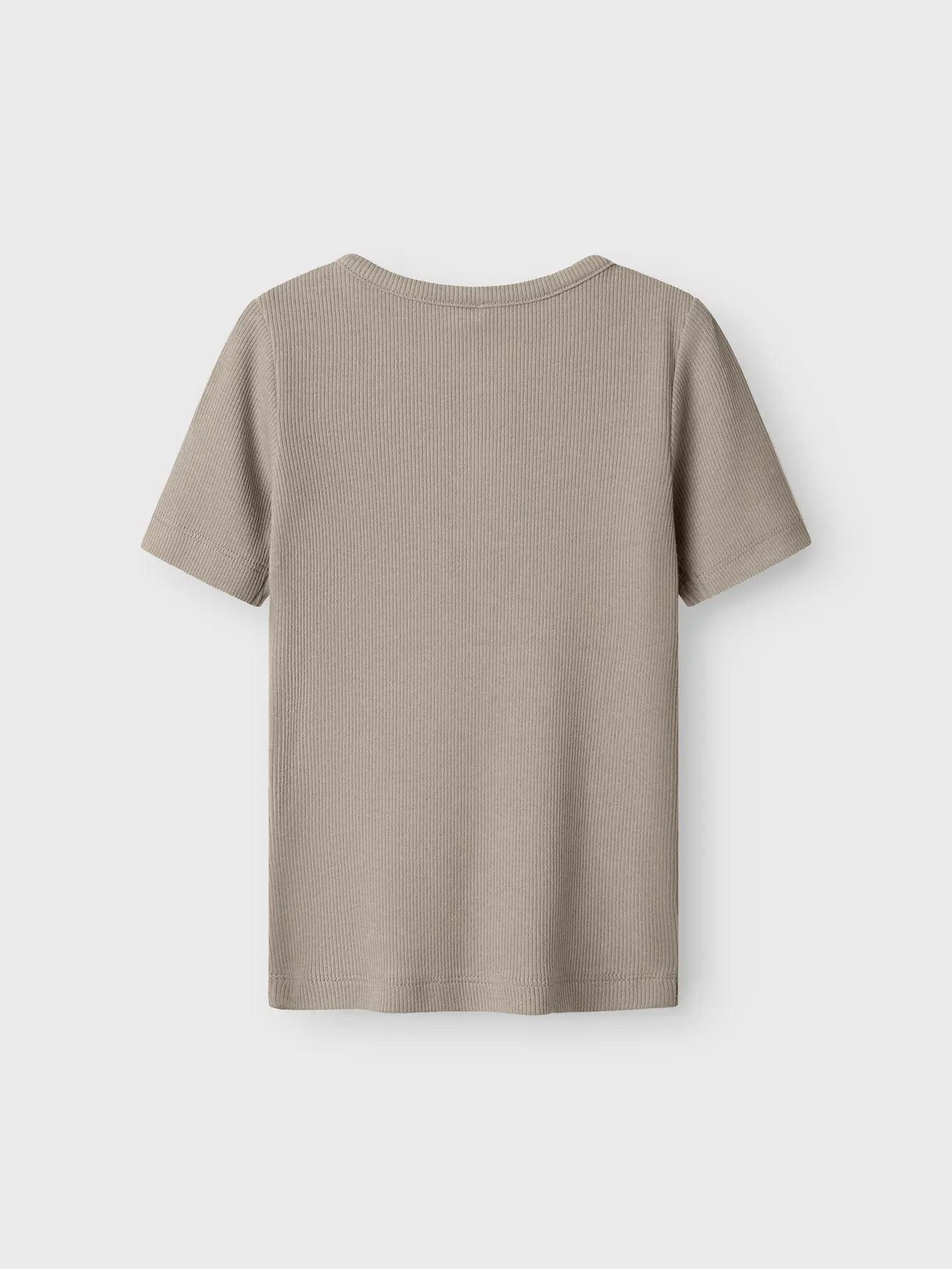 T-shirt med knappar beige