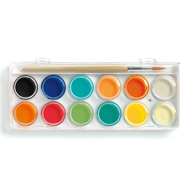 Vattenfärg gouaches (12 färger)