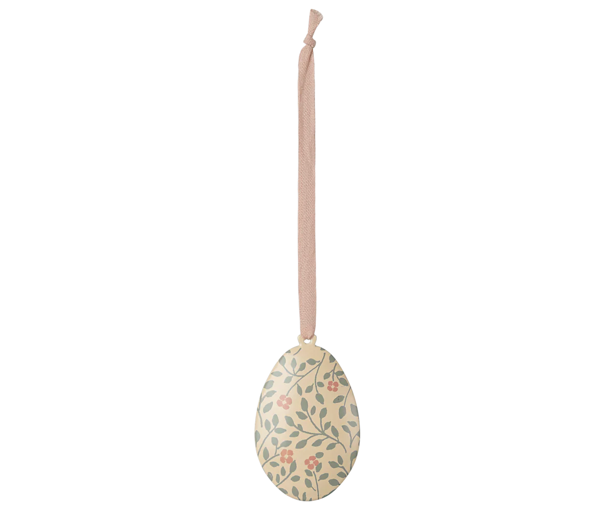 Metallhänge ägg - branches, olive