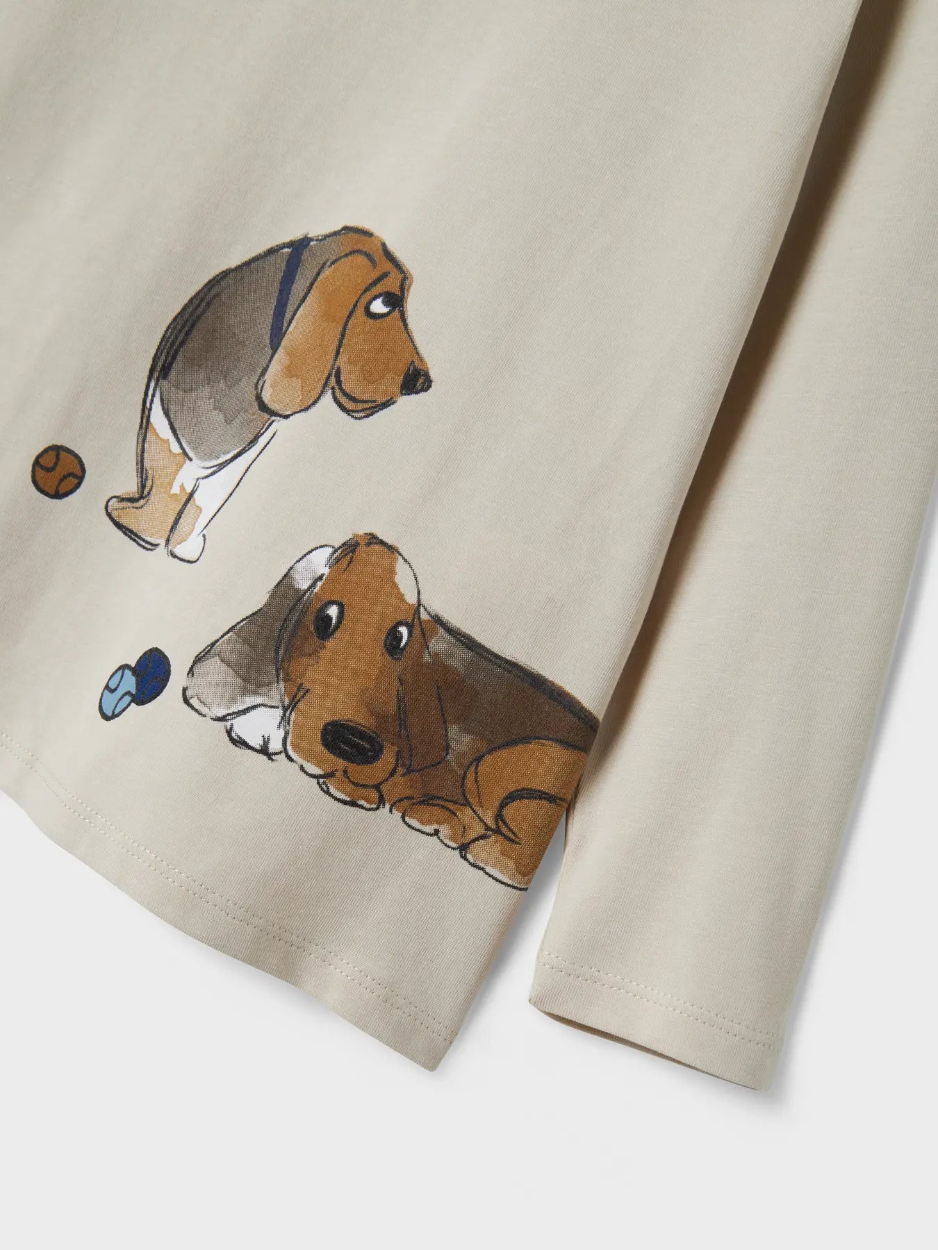 Långärmad T-shirt med hundar