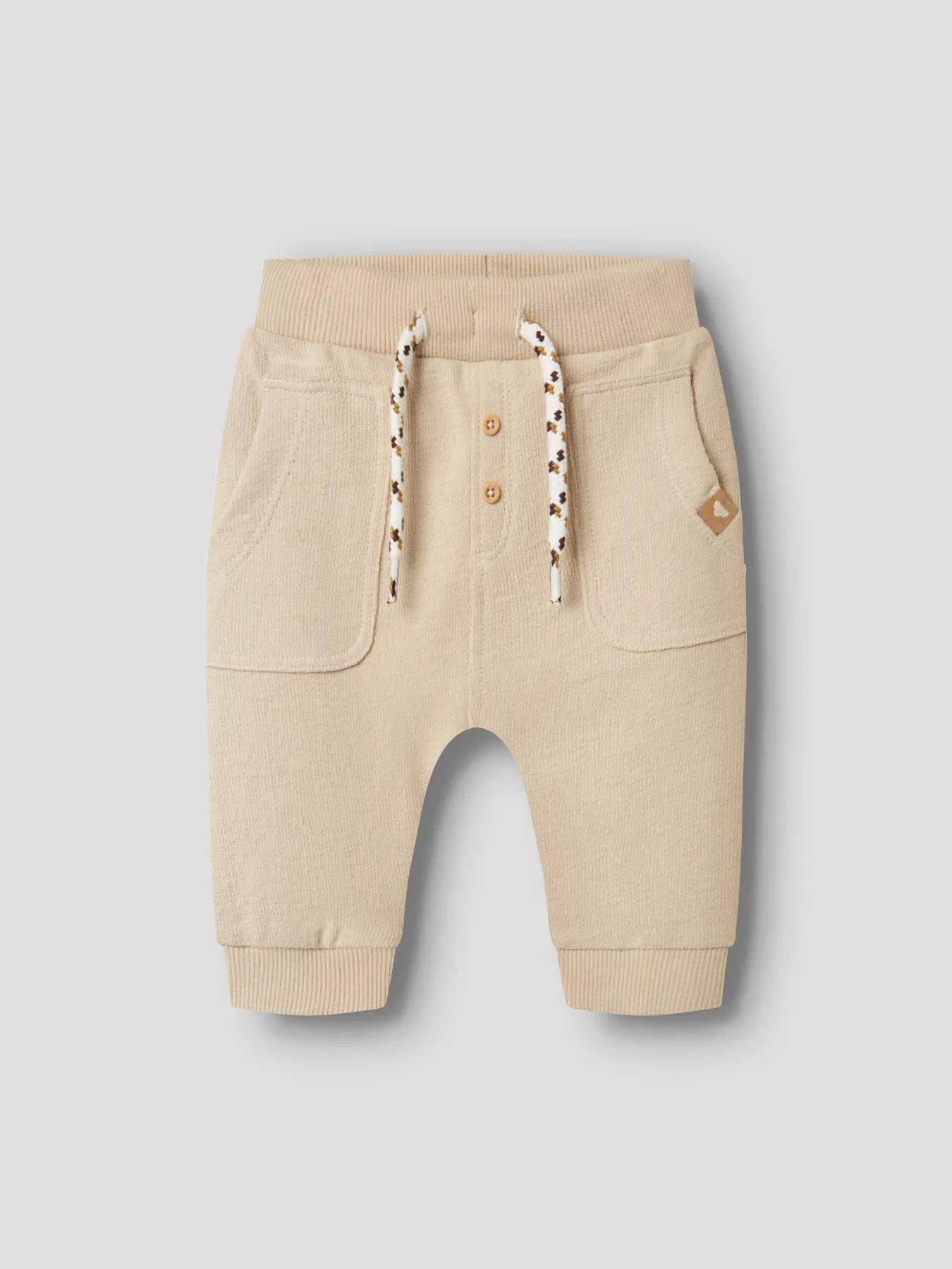 Babybyxa med fickor, beige