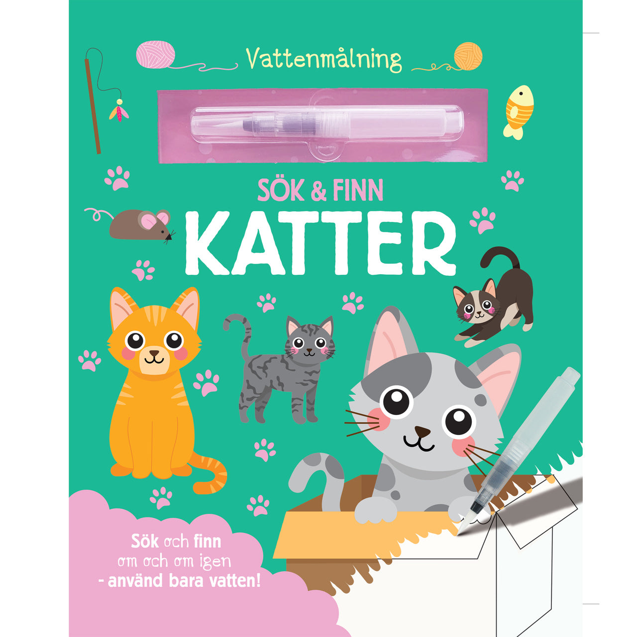 Vattenmålning Katter
