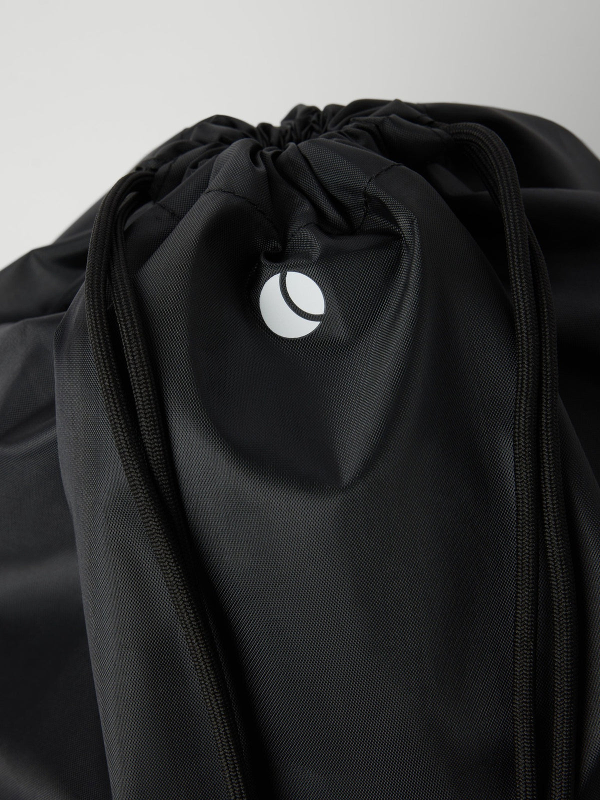 Borg drawstring bag, svart