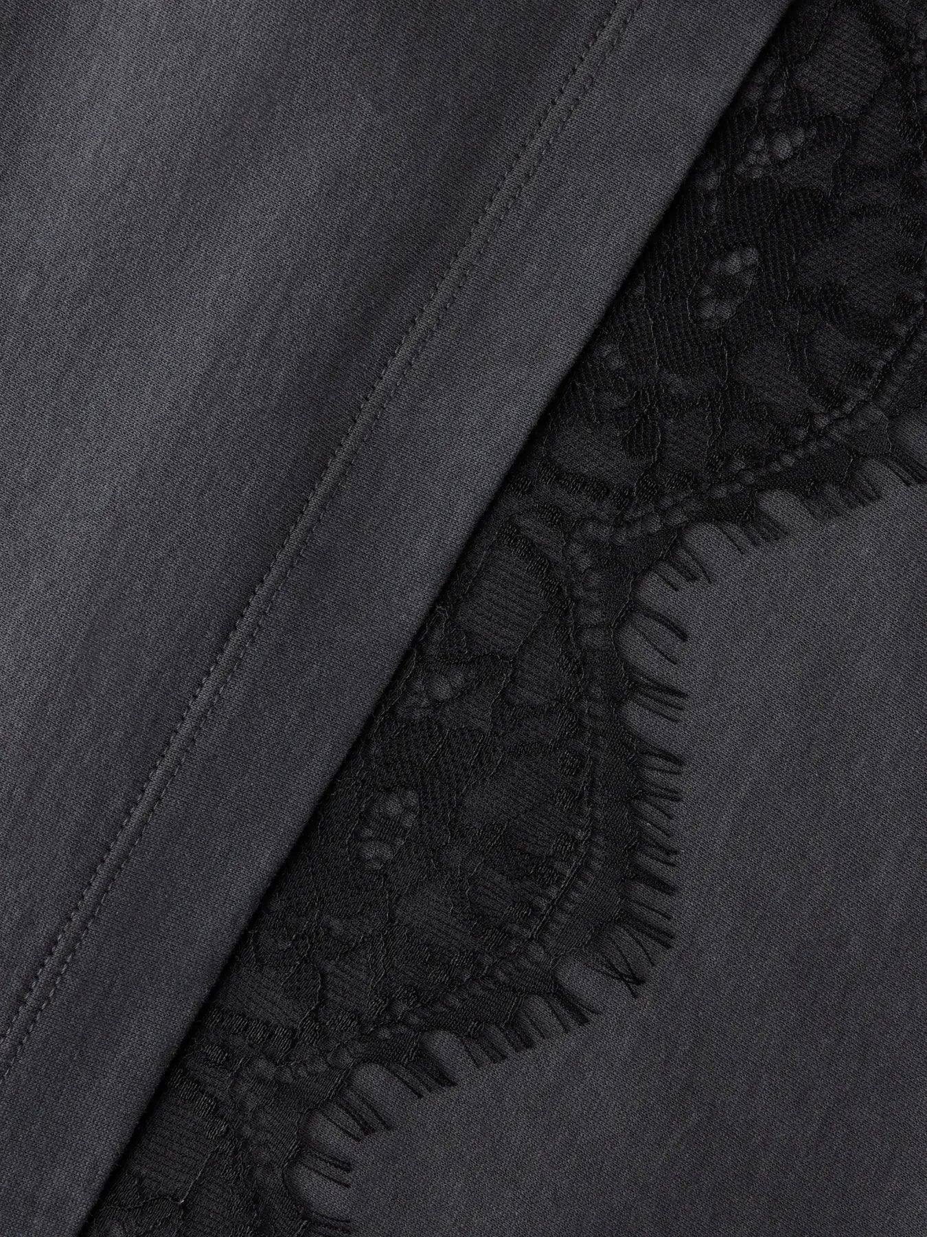 Bella lace top, svart