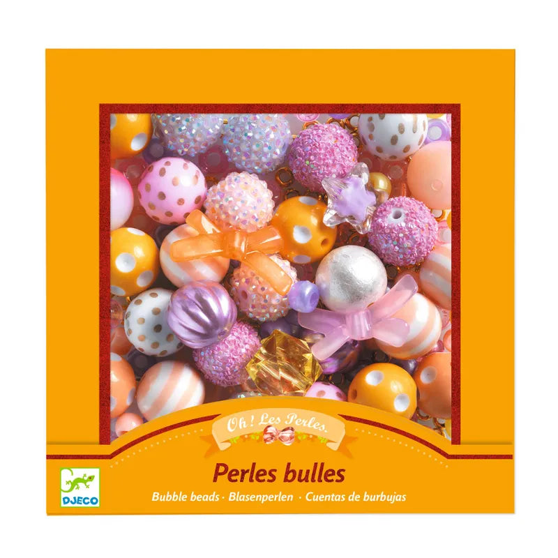 Bubble beads, gold