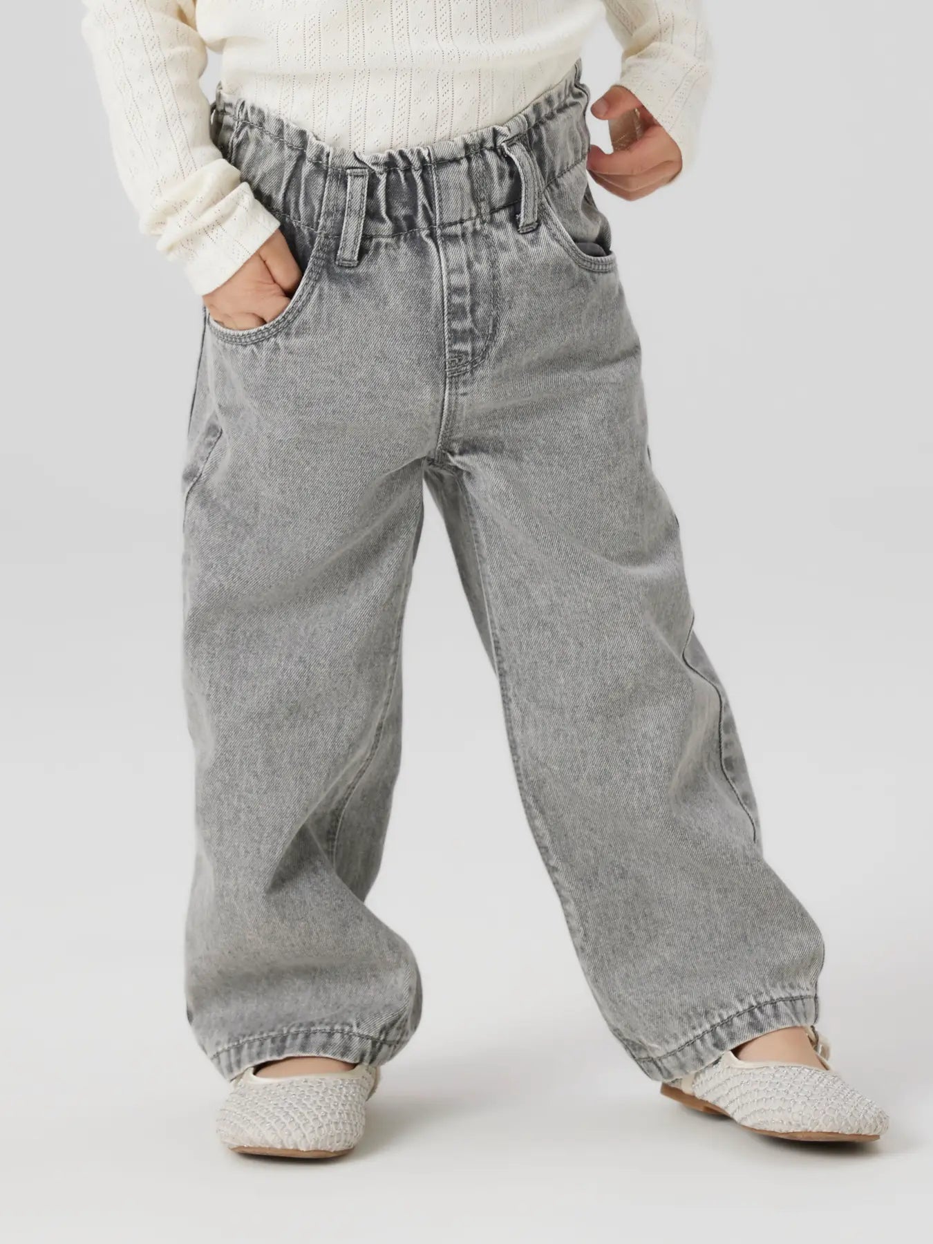 Jeans Rose vida ben, grå