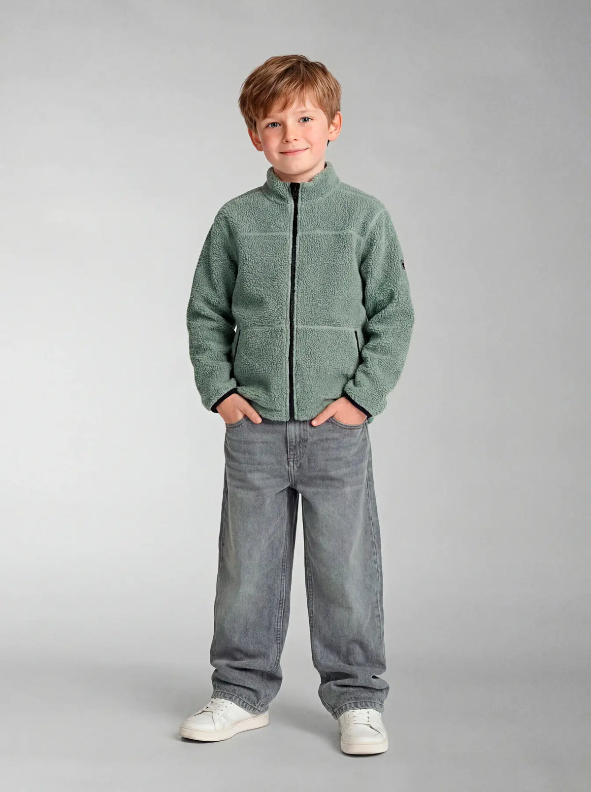 Teddyjacka kids Bulin, grön