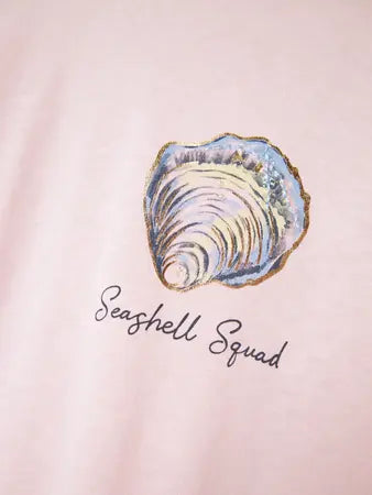 Rosa T-shirt snäcka