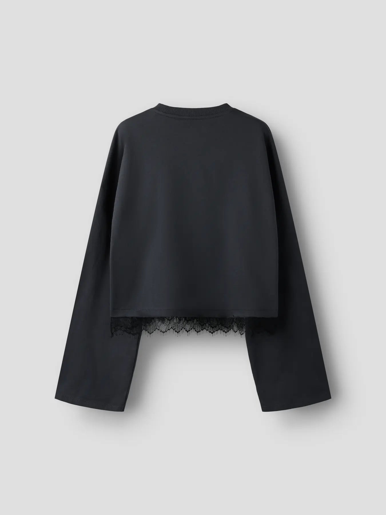 Bella långärmad topp, black oyster