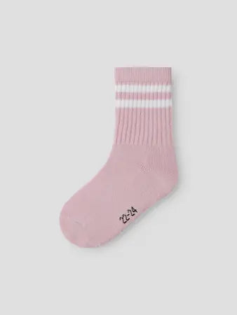 Tennissocka rosa/vit