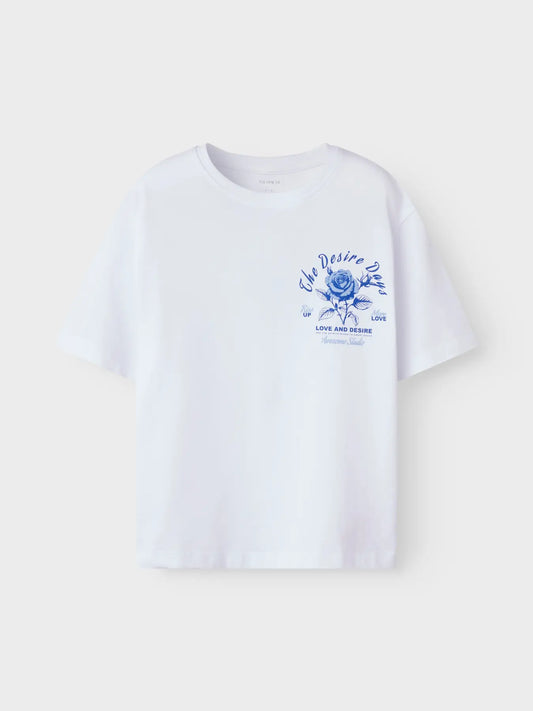 T-shirt backprint blå