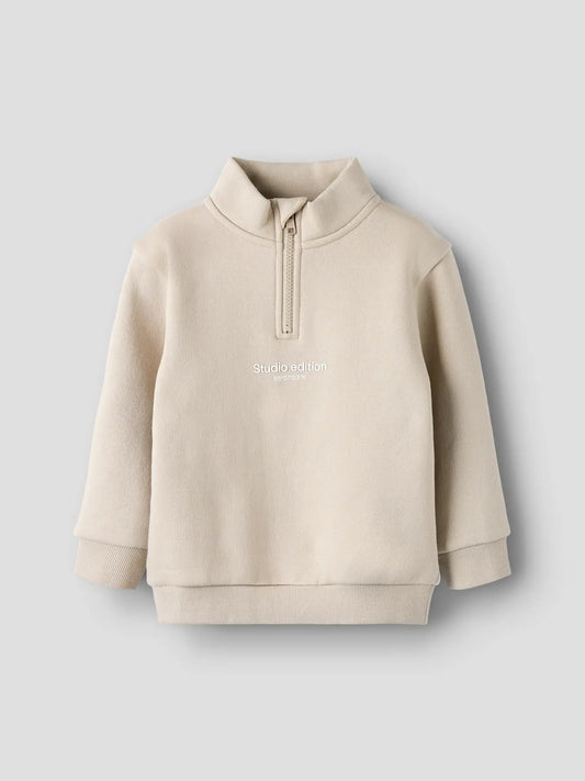 Ziptröja studio edition beige