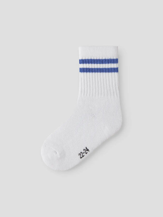 Tennissocka vit/blå