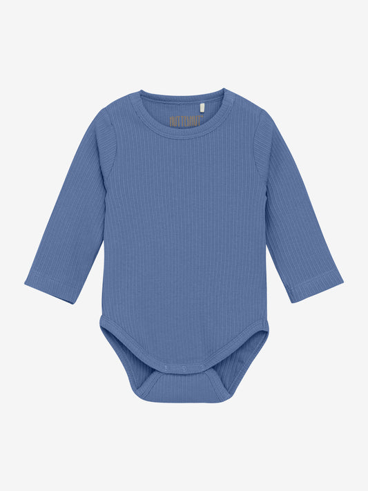 Ribbad body blå